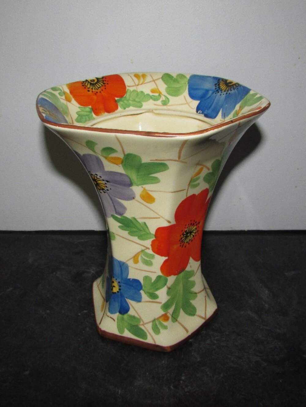 Vintage Arthur Wood Floral Vase